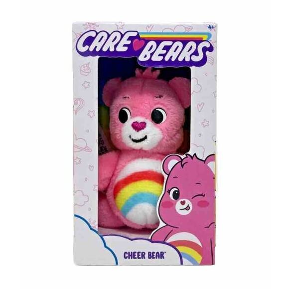 Care Bears Cheer Bear Mini Plush 3 Inch Collectible Pink Rainbow Brand New - Picture 1 of 5